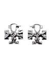 Double T Decoration Earrings Silver - TORY BURCH - BALAAN 3