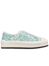 Walk NDior Toile De Jouy Sauvage Motif Platform Low Top Sneakers Aquamarina - DIOR - BALAAN 1