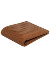 Intrecciato Leather Half Wallet Brown - BOTTEGA VENETA - BALAAN 4