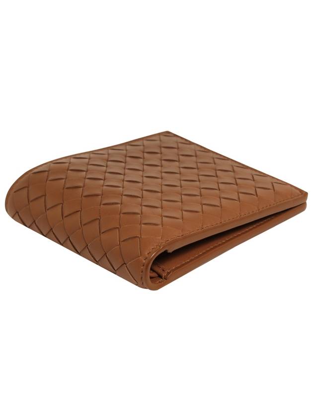 Intrecciato Leather Half Wallet Brown - BOTTEGA VENETA - BALAAN 4