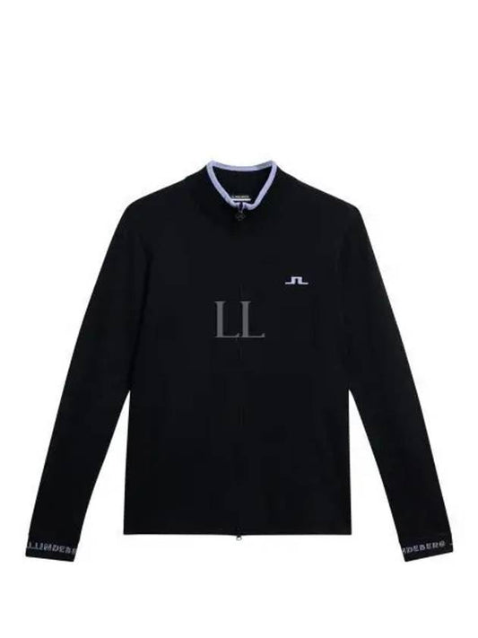 Almaida Full Zip Knit Top Black - J.LINDEBERG - BALAAN 2