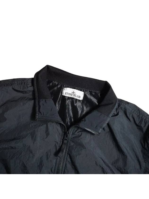 Crinkle Reps Wappen Bomber Jacket Black - STONE ISLAND - BALAAN 3