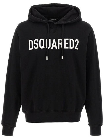 DSQUARED2 Logo Print Hoodie - DSQUARED2 - BALAAN 1