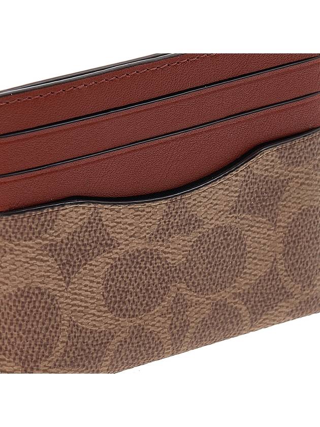 Men's Signature Card Holder 936 TAN RUST - COACH - BALAAN 6