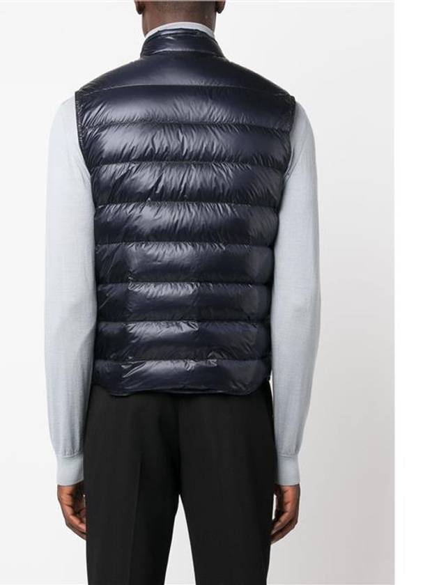 Gui Logo Patch Padded Vest Night Blue - MONCLER - BALAAN 5