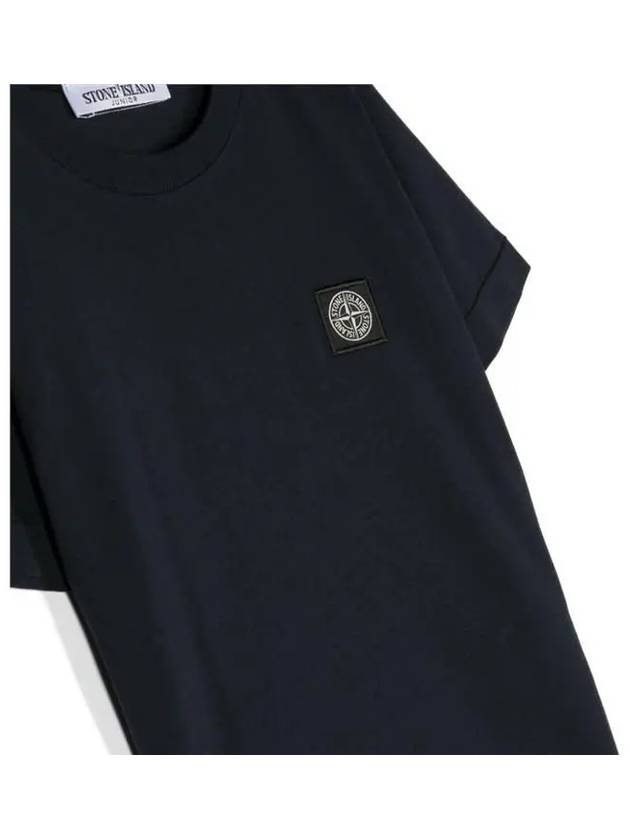 Stone Kids 6 10 Logo Patch Short Sleeve T Shirt Navy - STONE ISLAND - BALAAN 2