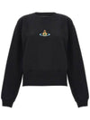 RB Embroidered Logo Sweatshirt Black - VIVIENNE WESTWOOD - BALAAN 1