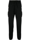 Stretch Fleece Mixed Cargo Track Pants Black - CP COMPANY - BALAAN 2