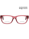 Eyewear Horn-Rimmed Eyeglasses Red - ALEXANDER MCQUEEN - BALAAN 4