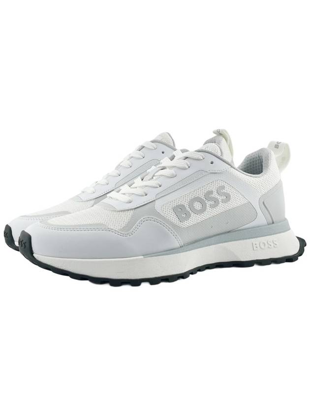 Jonah Lace-Up Low Top Sneakers White - HUGO BOSS - BALAAN 3