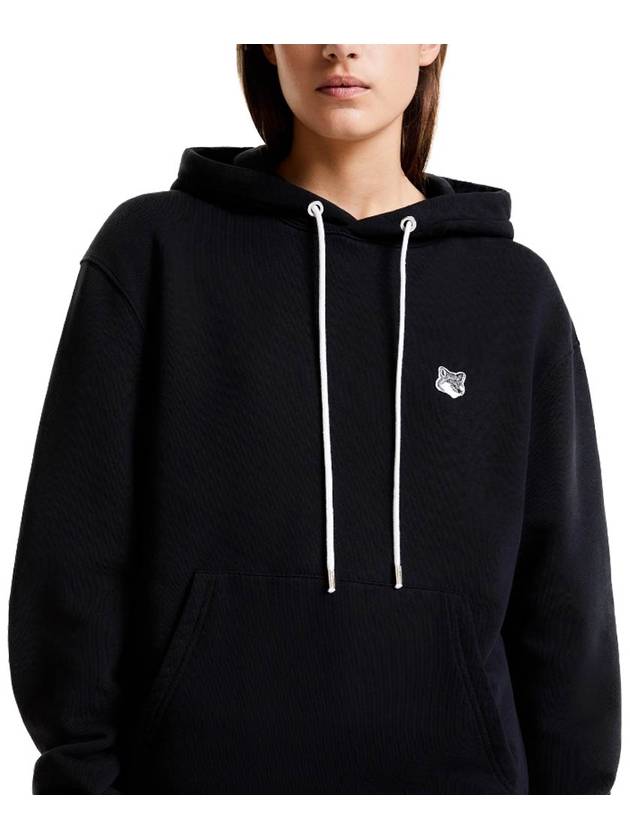 Grey Fox Head Patch Classic Hoodie Black - MAISON KITSUNE - BALAAN 6