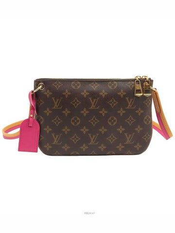 Monogram Canvas Fuchsia Malone Lorette Small Cross Bag Built in Chip M44053 - LOUIS VUITTON - BALAAN 1