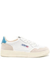 Medalist Leather Suede Blue Tab Low Top Sneakers White - AUTRY - BALAAN 2