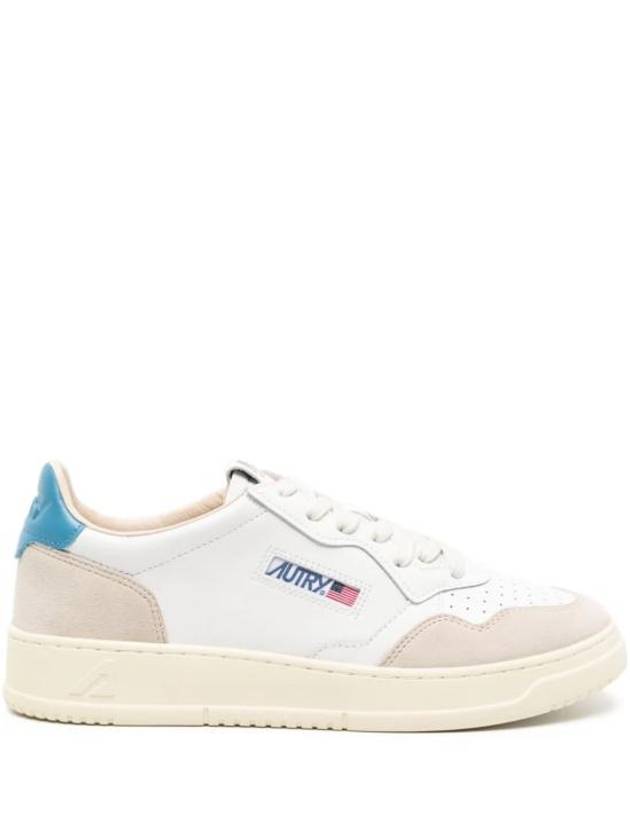 Medalist Leather Suede Blue Tab Low Top Sneakers White - AUTRY - BALAAN 2