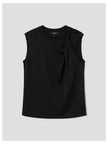 Women s Apex Cotton Twist Tank Black Domestic Product GM0024052282784 - THEORY - BALAAN 1