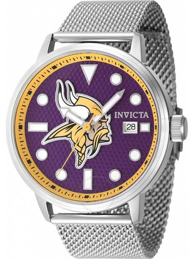 Invicta Nfl Minnesota Vikings Quartz Purple Dial Men's Watch 47990 - INVICTA - BALAAN 1