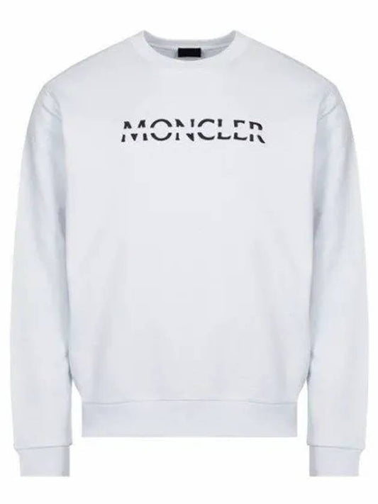 Logo Sweatshirt Optical White - MONCLER - BALAAN.