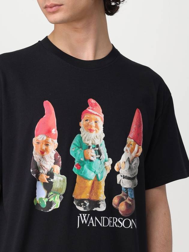 Gnome Trio Print Short Sleeve T Shirt Black - JW ANDERSON - BALAAN 6