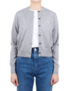 Baby Fox Patch Regular Cardigan Grey Melange - MAISON KITSUNE - BALAAN 4