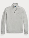 Pony Half Zip Cotton Sweatshirt Grey - POLO RALPH LAUREN - BALAAN 2