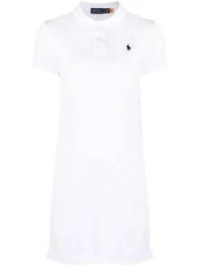 Women's Pony Logo Midi Dress White - POLO RALPH LAUREN - BALAAN 2