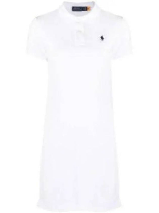 Women's Pony Logo Midi Dress White - POLO RALPH LAUREN - BALAAN 2