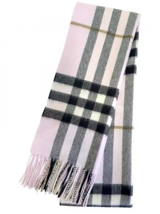 Check Cashmere Scarf Pink - BURBERRY - BALAAN 2