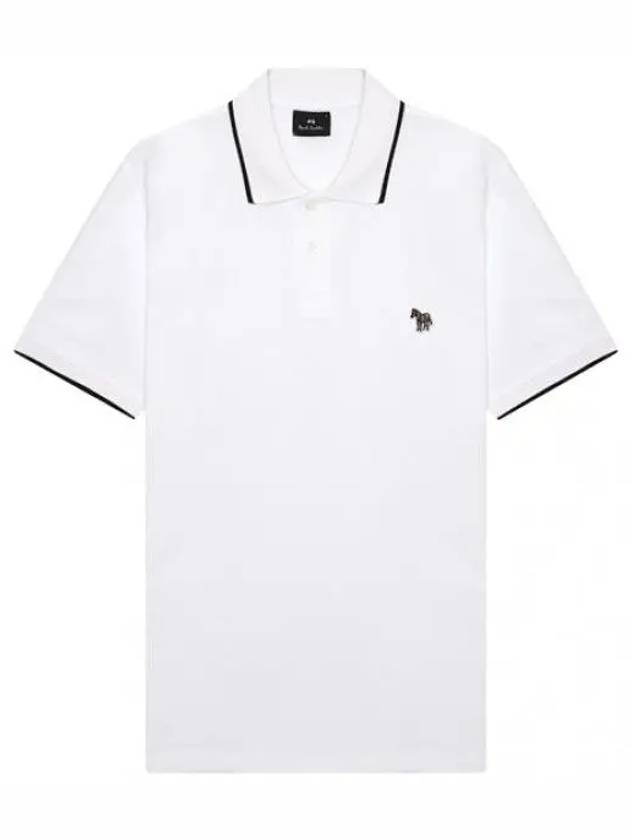 Regular fit zebra wappen short sleeve polo t shirt men s collar - PAUL SMITH - BALAAN 1