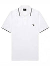 Zebra Patch Regular Fit Short Sleeve Polo Shirt White - PAUL SMITH - BALAAN 2