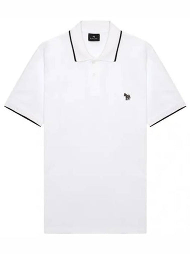 Regular fit zebra wappen short sleeve polo t shirt - PAUL SMITH - BALAAN 1