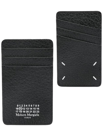 4 Stitch Leather Card Wallet Black - MAISON MARGIELA - BALAAN 2