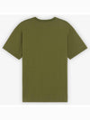 Gray Fox Head Patch Classic Short Sleeve T-Shirt Dark Khaki - MAISON KITSUNE - BALAAN 3