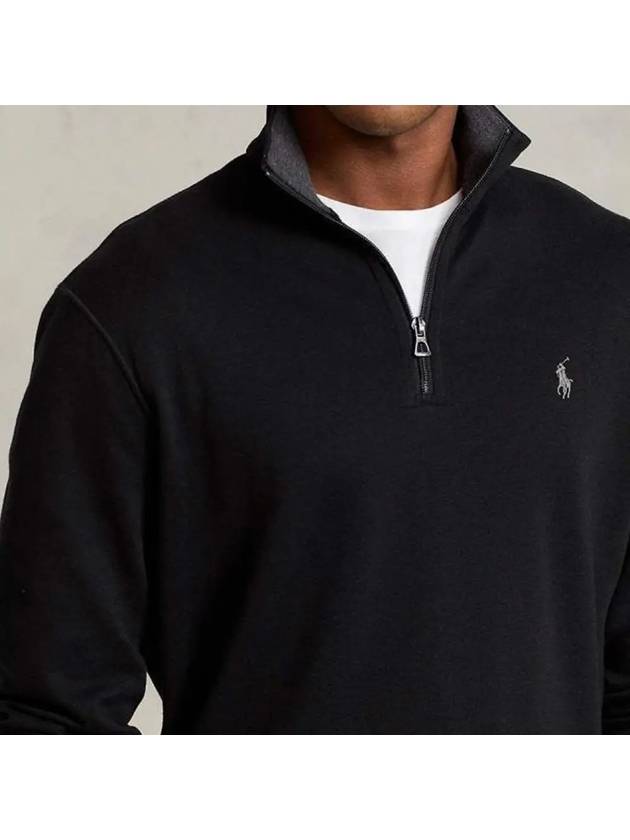 Logo Half Zip-up Sweatshirt Black - POLO RALPH LAUREN - BALAAN 5