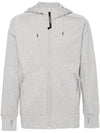 Diagonal Raised Fleece Goggles Hooded Jacket Grey - CP COMPANY - BALAAN 1