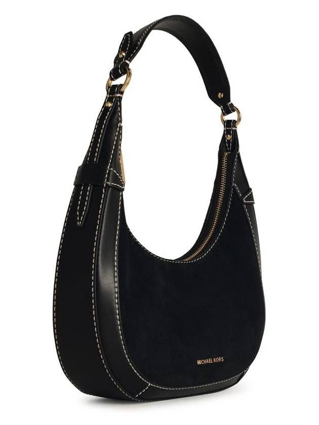 Michael Kors 'Preston' Black Leather Shoulder Bag - MICHAEL KORS - BALAAN 2