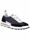 Men's Nylon Tech Runner Low Top Sneakers Blue - THOM BROWNE - BALAAN 4