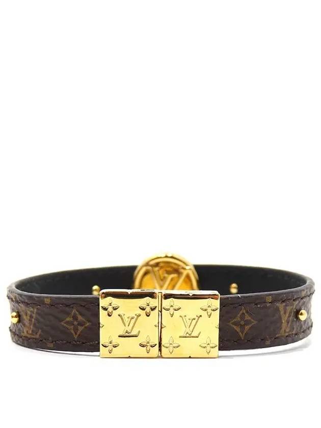 M6173F LV Circle Monogram Canvas Reversible Bracelet - LOUIS VUITTON - BALAAN 4