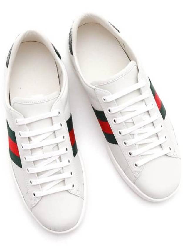 Ace Leather Sneakers White - GUCCI - BALAAN 3