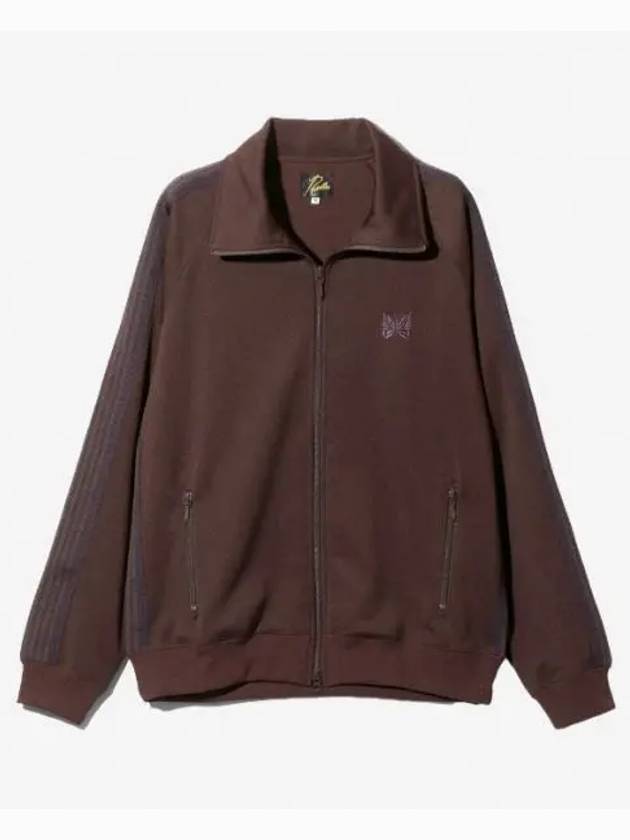 Track Jacket Poly Smooth DK BROWN PU271 - NEEDLES - BALAAN 1