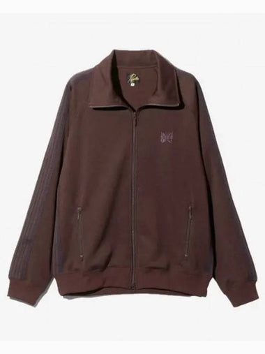 Track Jacket Poly Smooth DK BROWN PU271 - NEEDLES - BALAAN 1