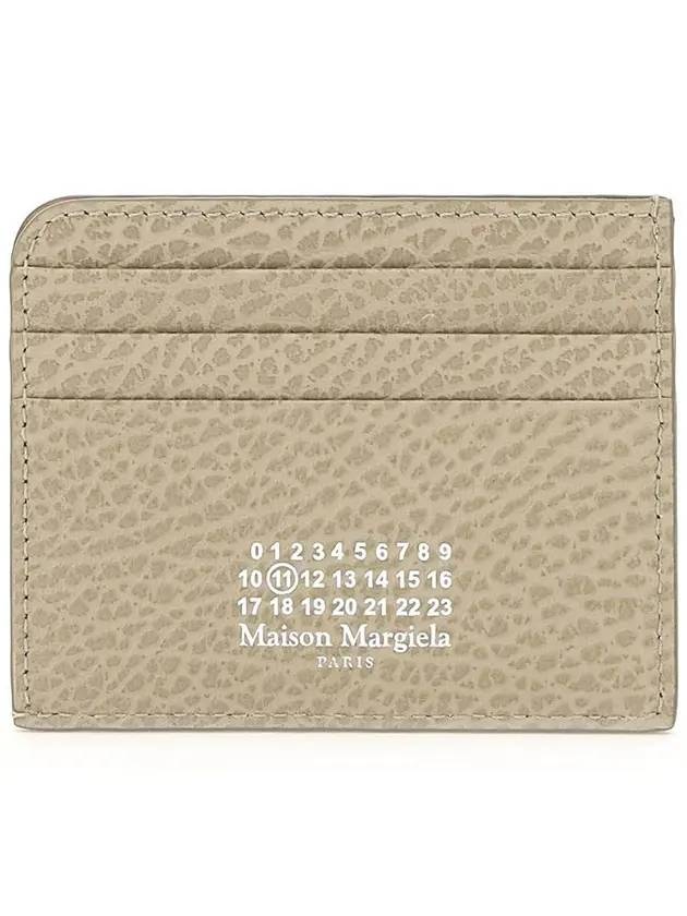 Stitch Number Logo Card Wallet Beige - MAISON MARGIELA - BALAAN 1