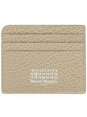 Stitch Number Logo Card Wallet Beige - MAISON MARGIELA - BALAAN 1