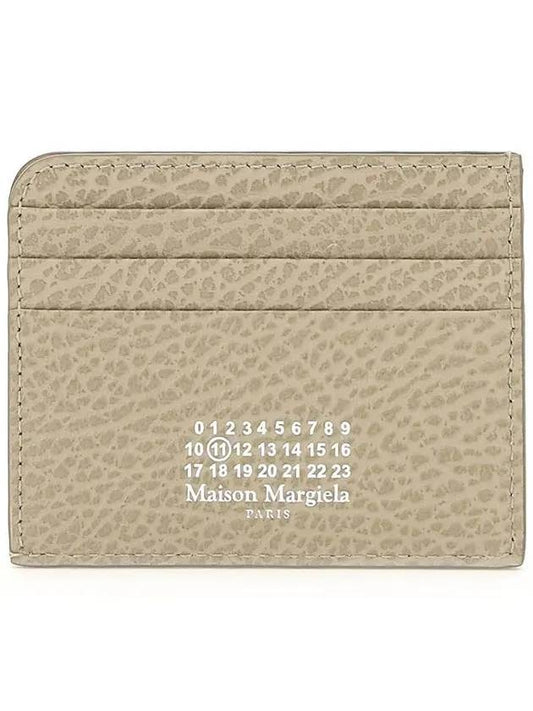 Stitch Number Logo Card Wallet Beige - MAISON MARGIELA - BALAAN 1