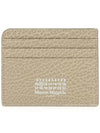 Stitch Number Logo Card Wallet Beige - MAISON MARGIELA - BALAAN 1