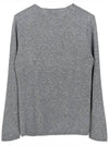 X Lacoste logo wool knit FLN003W23 GRAY - COMME DES GARCONS - BALAAN 2