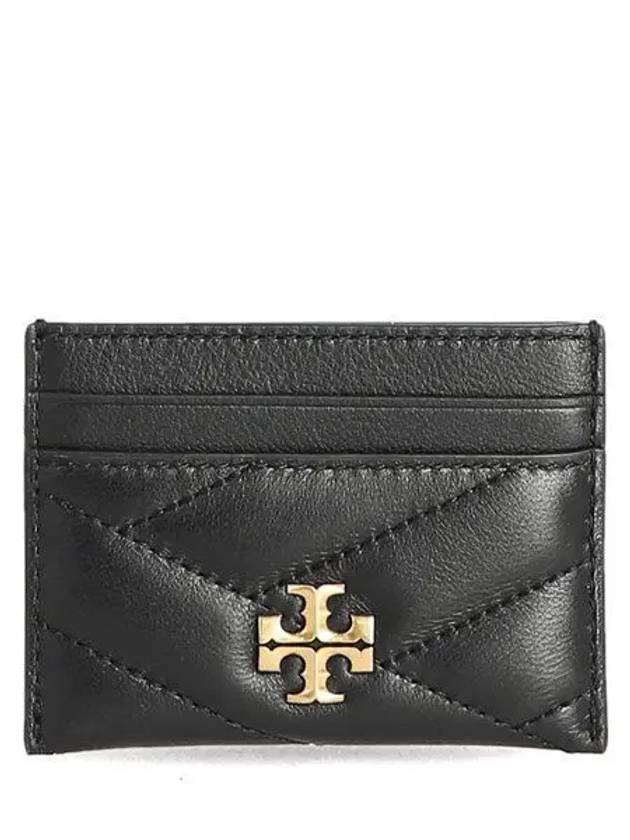 Kira Chevron Logo Card Wallet Black - TORY BURCH - BALAAN 2