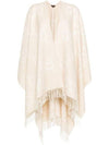 Reversible Jumbo GG Cashmere Cape Camel White - GUCCI - BALAAN 1