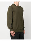 Compass Patch Crew Neck Sweatshirt Olive - STONE ISLAND - BALAAN 4