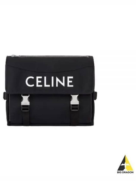 Large Nylon with Celine Print Messenger BagBlack - CELINE - BALAAN 2