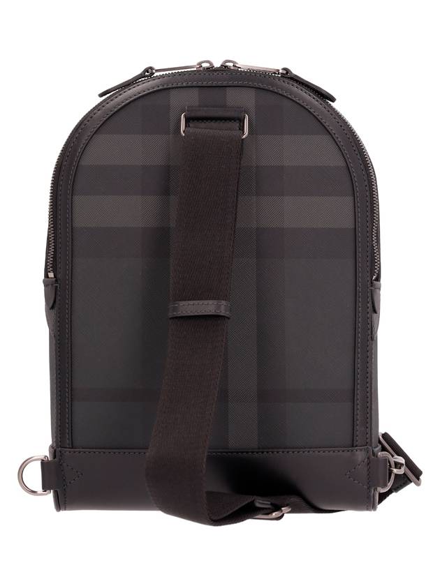 Check Sling Bag Black - BURBERRY - BALAAN 4